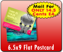 6.5x9 Postcard EDDM - Custom Postcard Printing and Direct Mailing Service - 6.5x9 PC